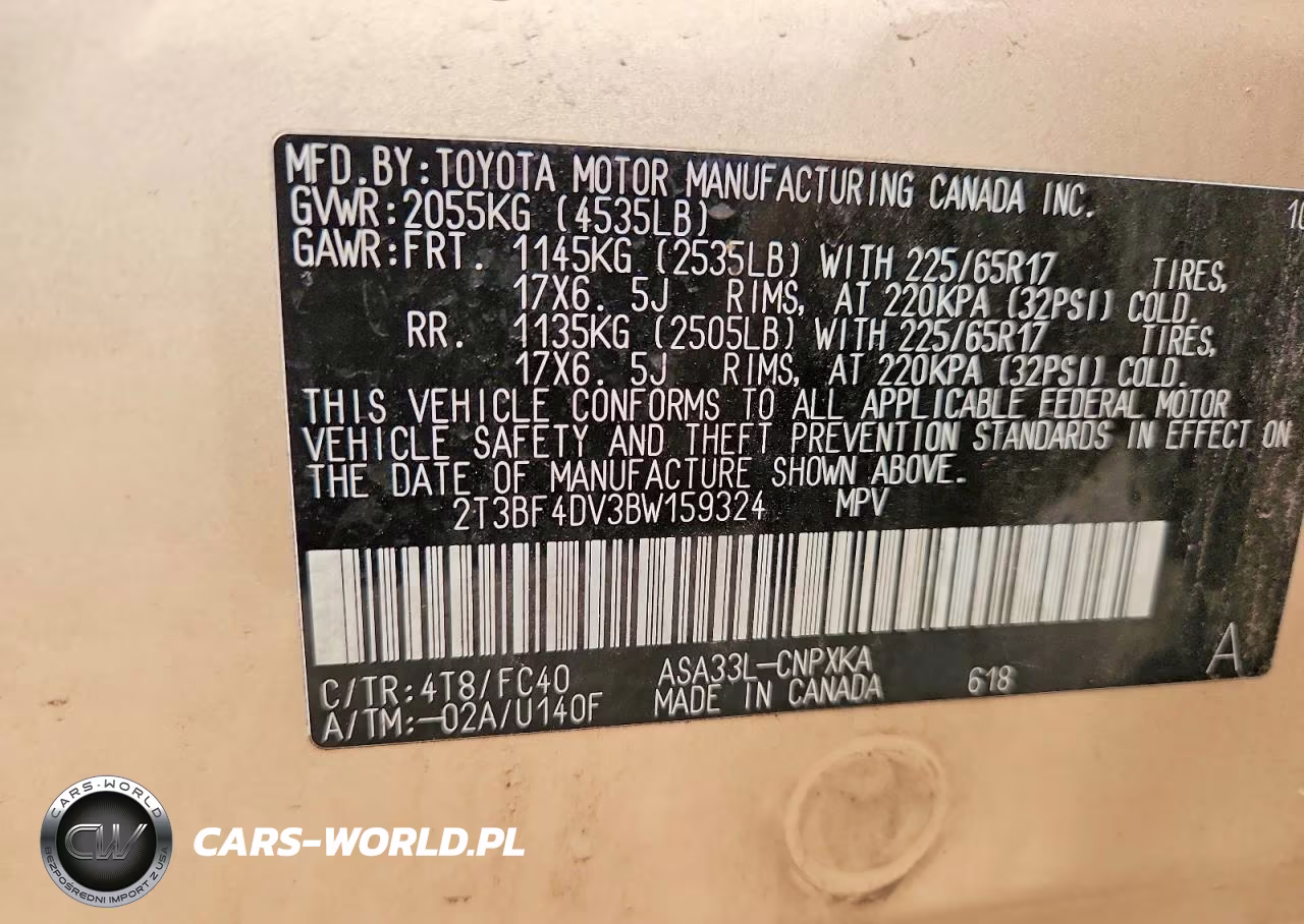 2011 Toyota Rav4 Base VIN:2T3BF4DV3BW159324 - 13