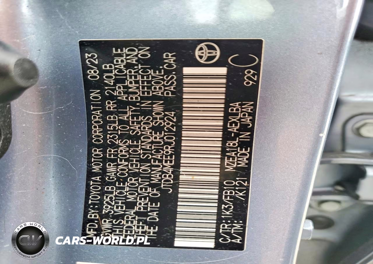 2024 Toyota Corolla Le VIN:JTDB4MEE9RJ012924 - 13