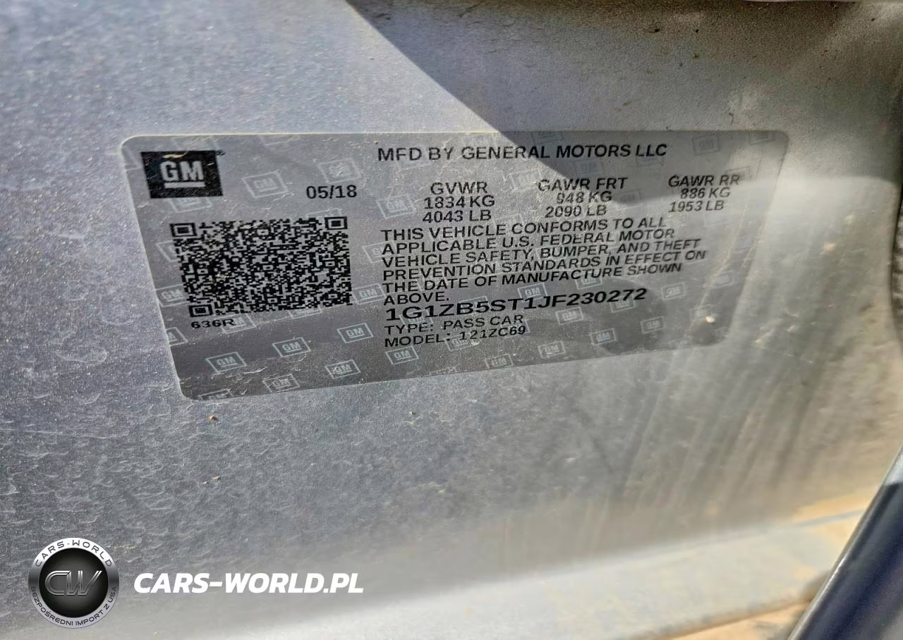 2018 Chevrolet Malibu Ls VIN:1G1ZB5ST1JF230272 - 12