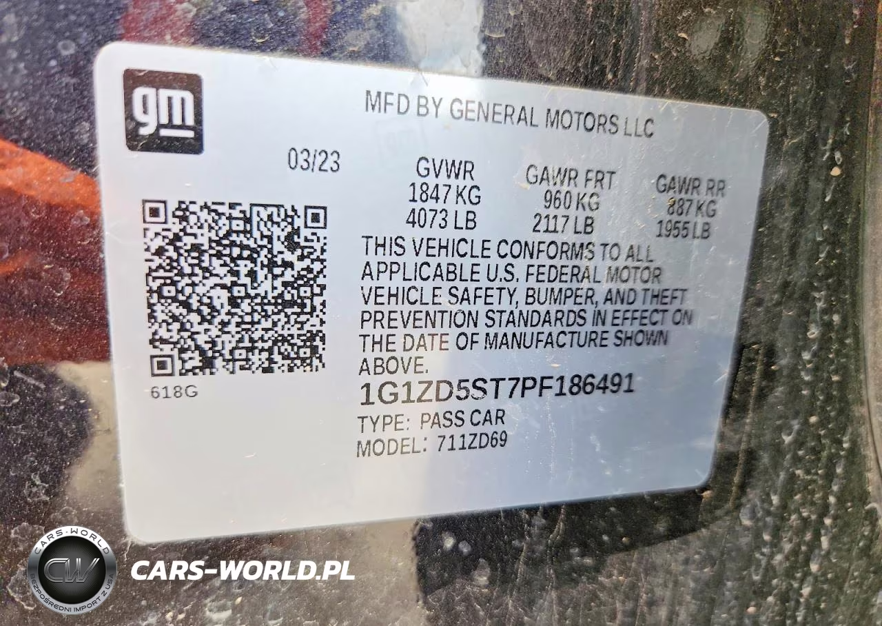 2023 Chevrolet Malibu Lt VIN:1G1ZD5ST7PF186491 - 12