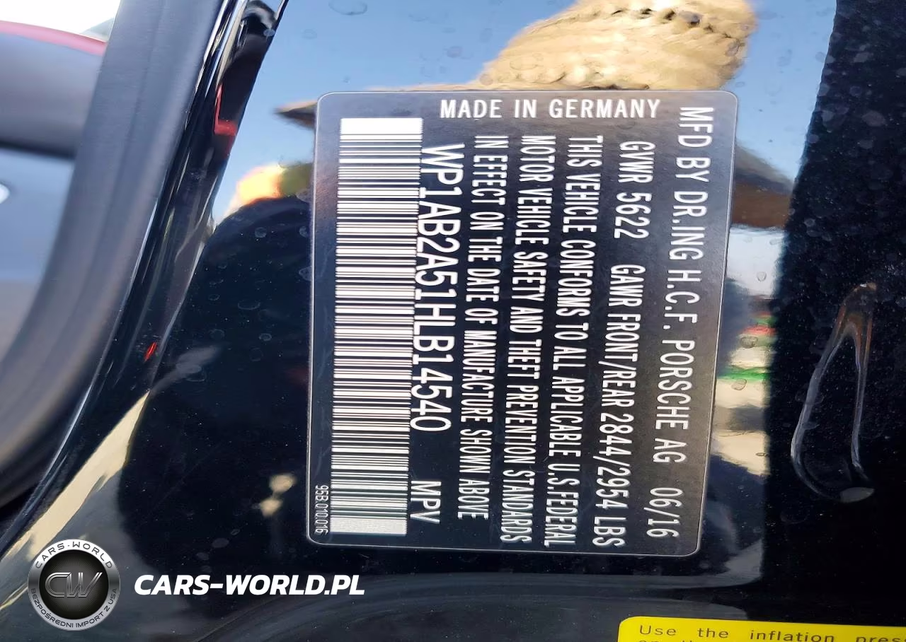 2017 Porsche Macan S VIN:WP1AB2A51HLB14540 - 14