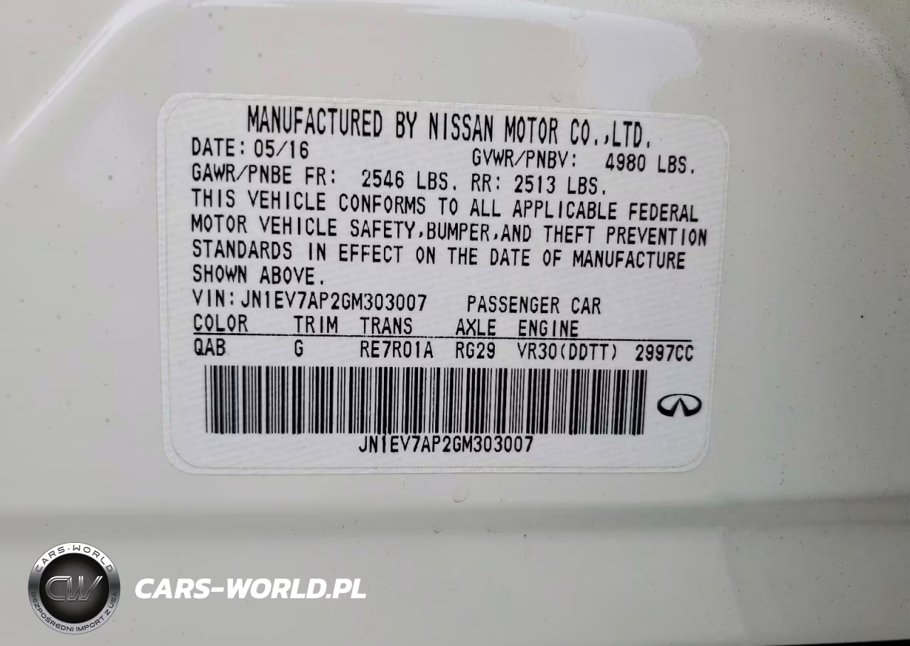 2016 Infiniti Q50 Sport VIN:JN1EV7AP2GM303007 - 12