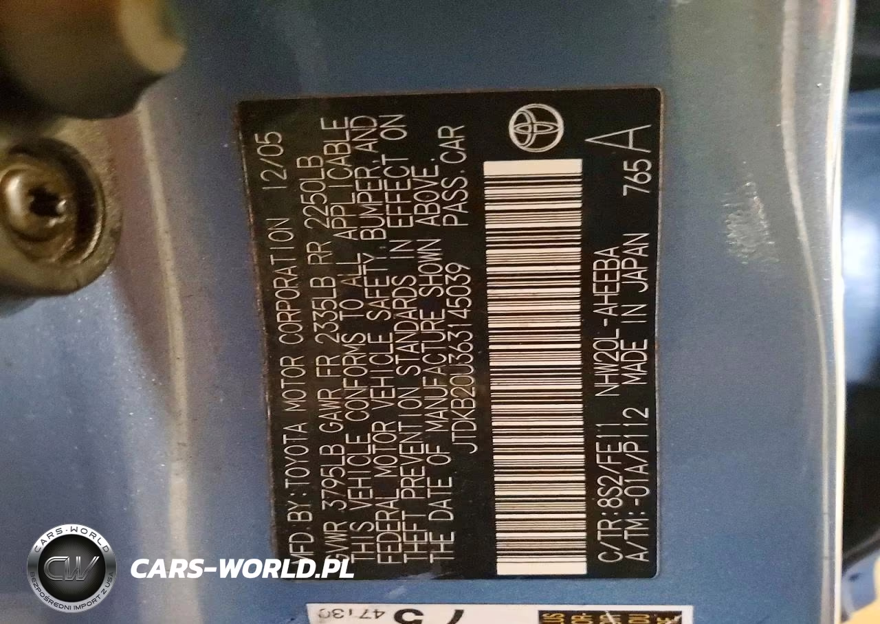 2006 Toyota Prius Base VIN:JTDKB20U363145039 - 13