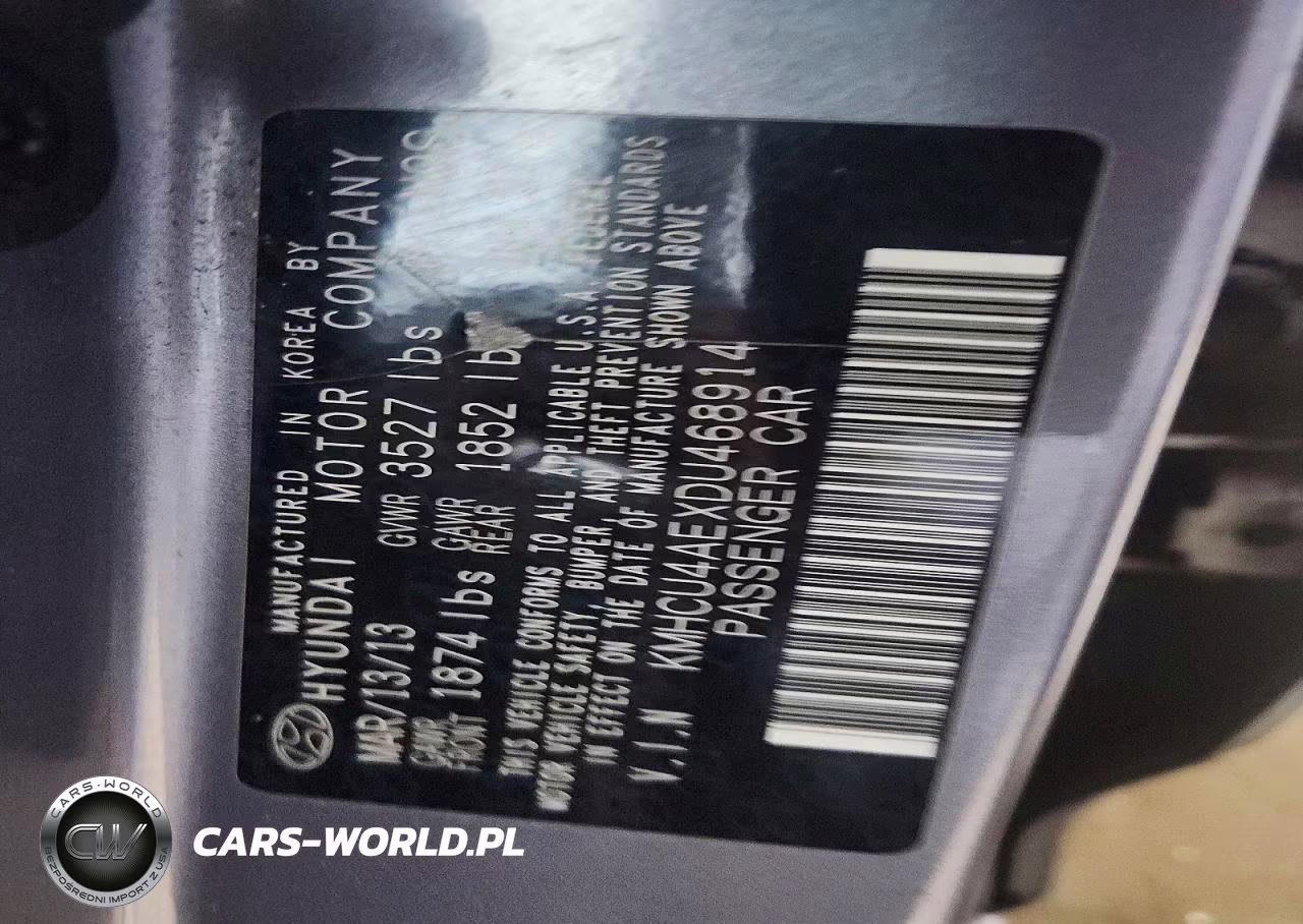 2013 Hyundai Accent Gls VIN:KMHCU4AEXDU468914 - 12