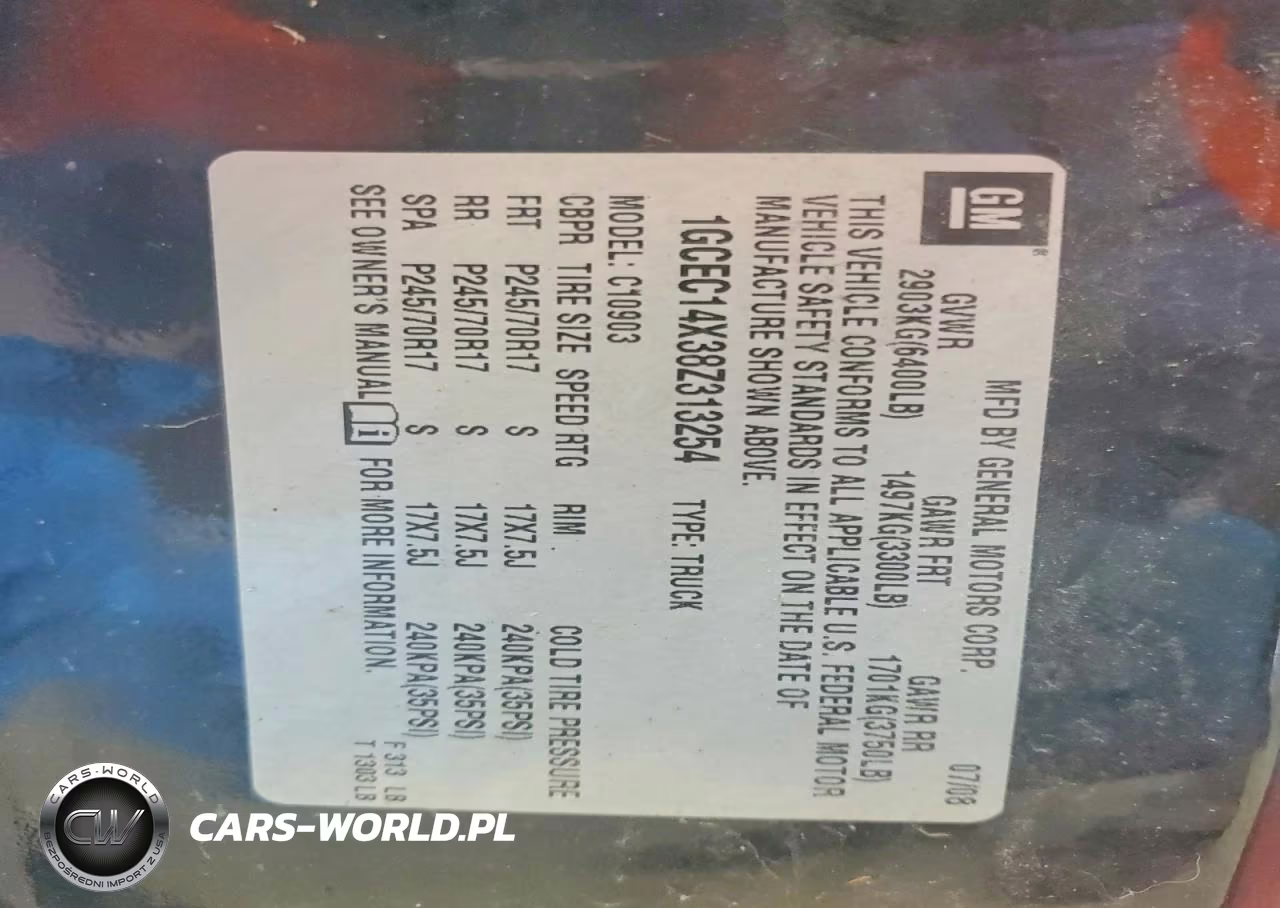 2008 Chevrolet Silverado C1500 VIN:1GCEC14X38Z313254 - 13