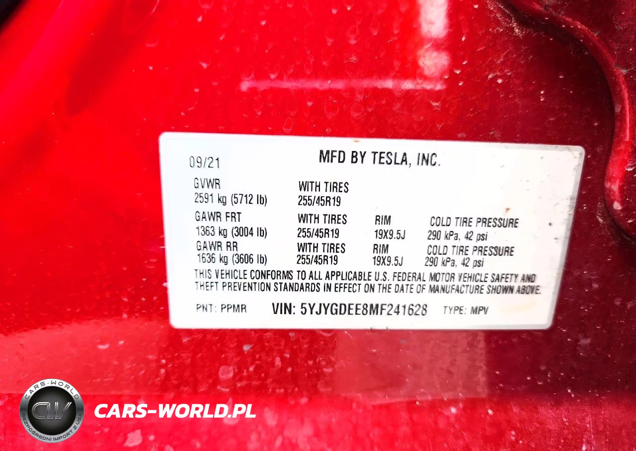 2021 Tesla Model Y VIN:5YJYGDEE8MF241628 - 12