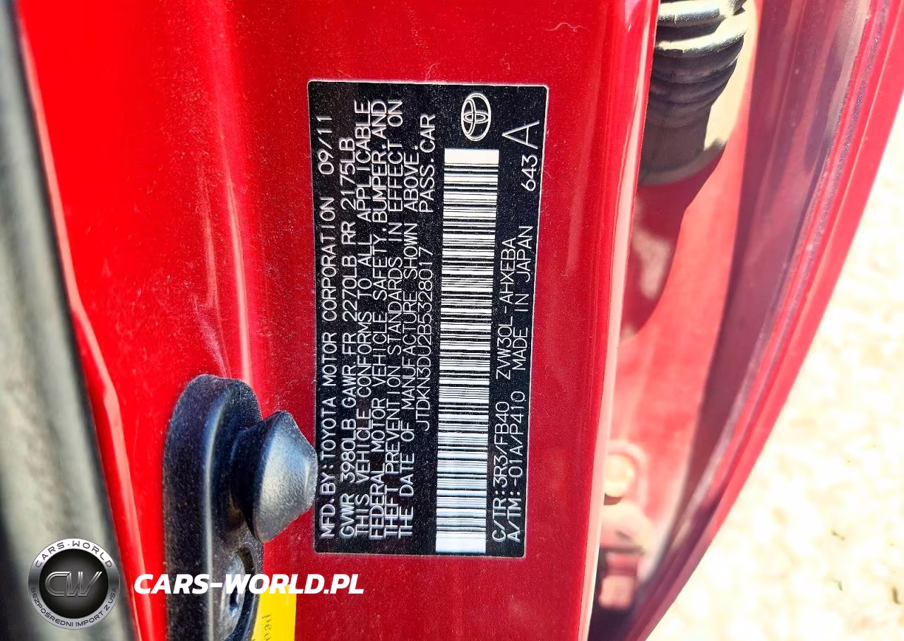 2011 Toyota Prius Two VIN:JTDKN3DU2B5328017 - 12