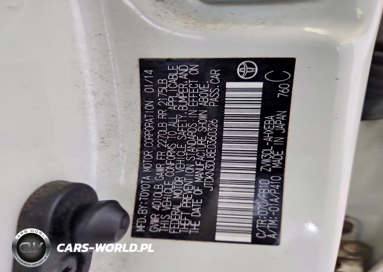 2014 Toyota Prius Two VIN:JTDKN3DU8E0360326 - 12