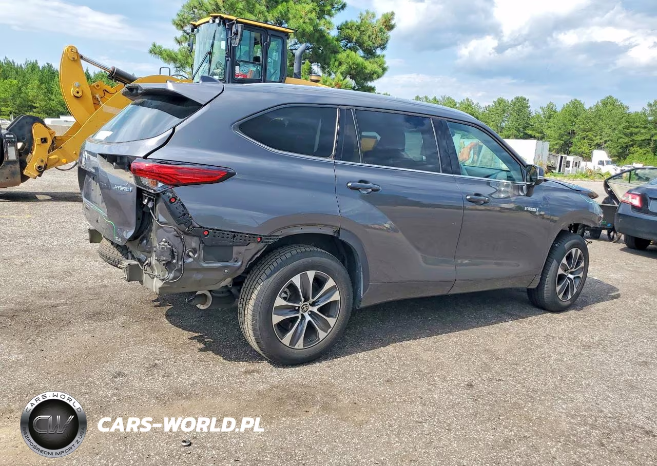 2021 Toyota Highlander Hybrid Xle VIN:5TDGARAH4MS509421 - 3