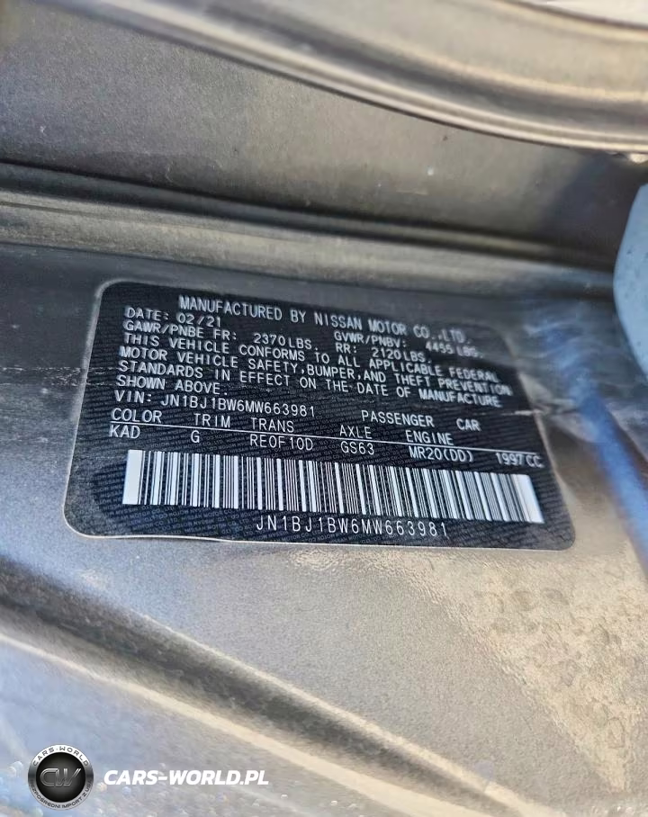 2021 Nissan Rogue Sport Sv VIN:JN1BJ1BW6MW663981 - 13