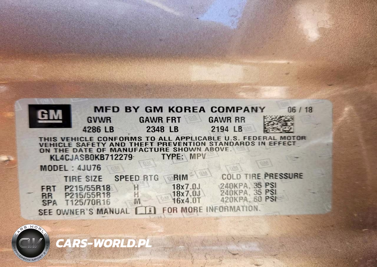 2019 Buick Encore Preferred VIN:KL4CJASB0KB712279 - 14