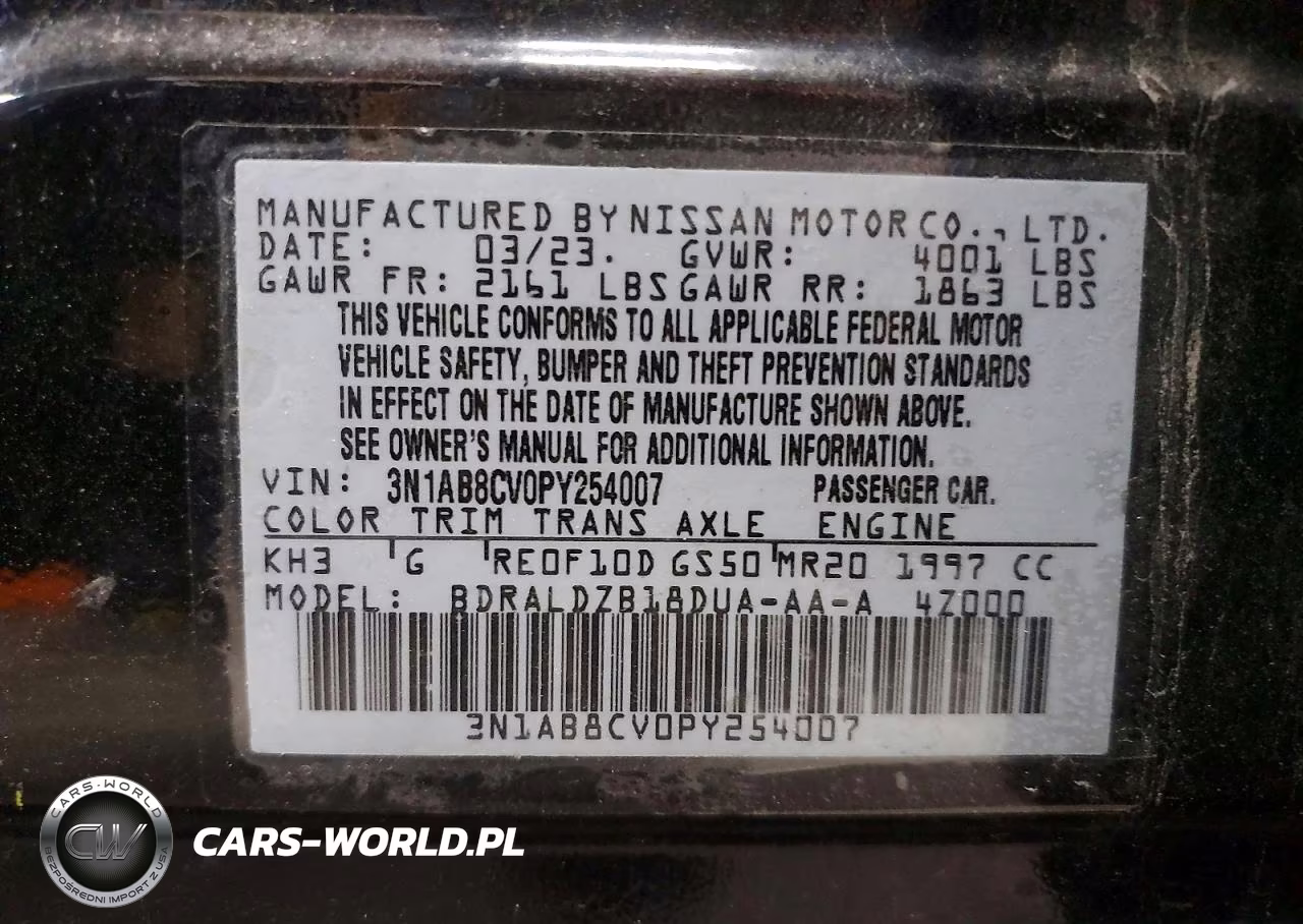 2023 Nissan Sentra Sv VIN:3N1AB8CV0PY254007 - 12