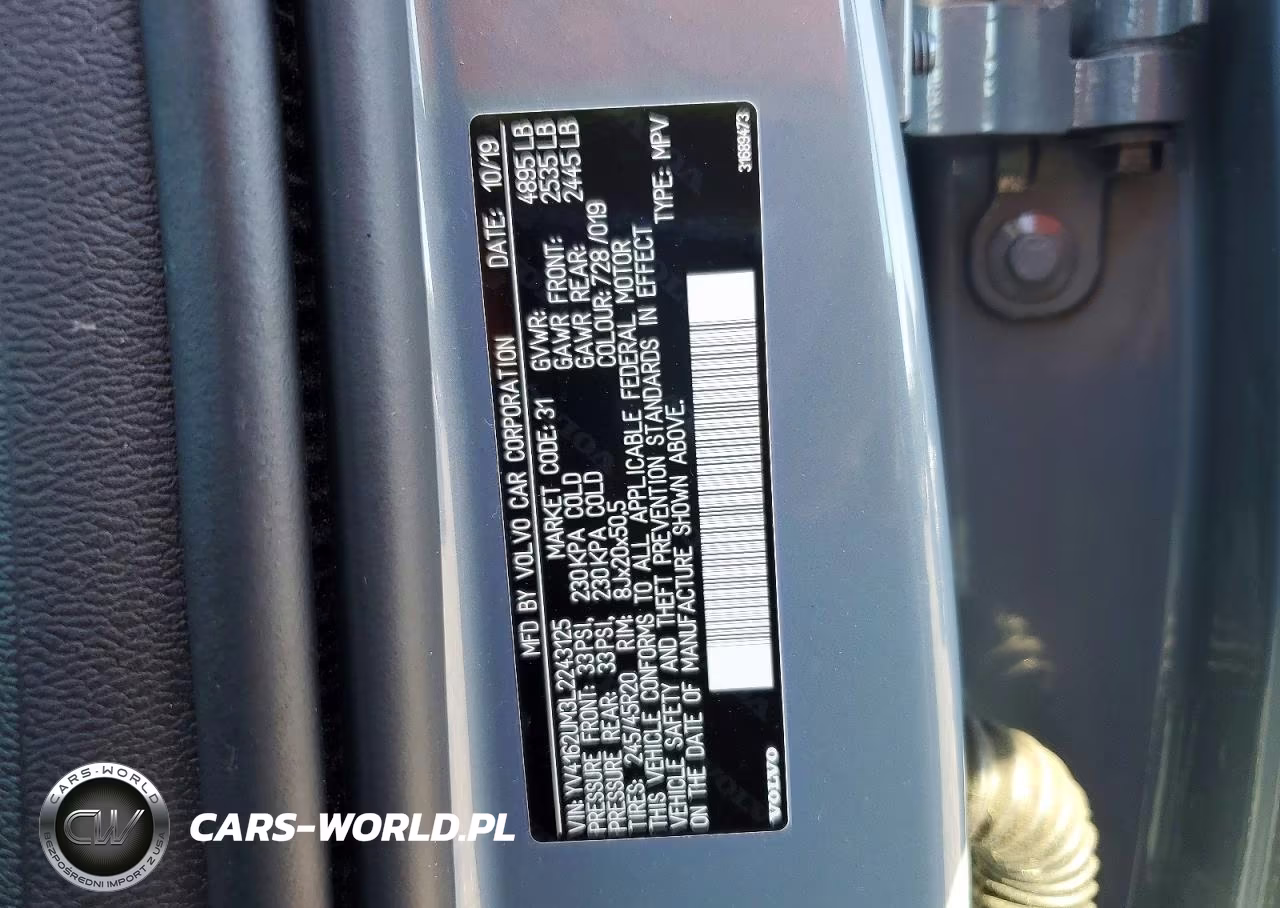 2020 Volvo Xc40 VIN:YV4162UM3L2243125 - 13