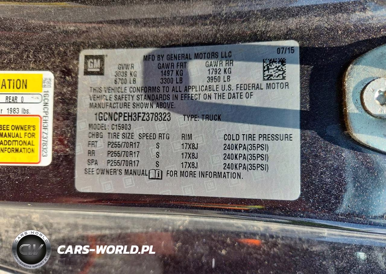 2015 Chevrolet Silverado C1500 VIN:1GCNCPEH3FZ378323 - 12