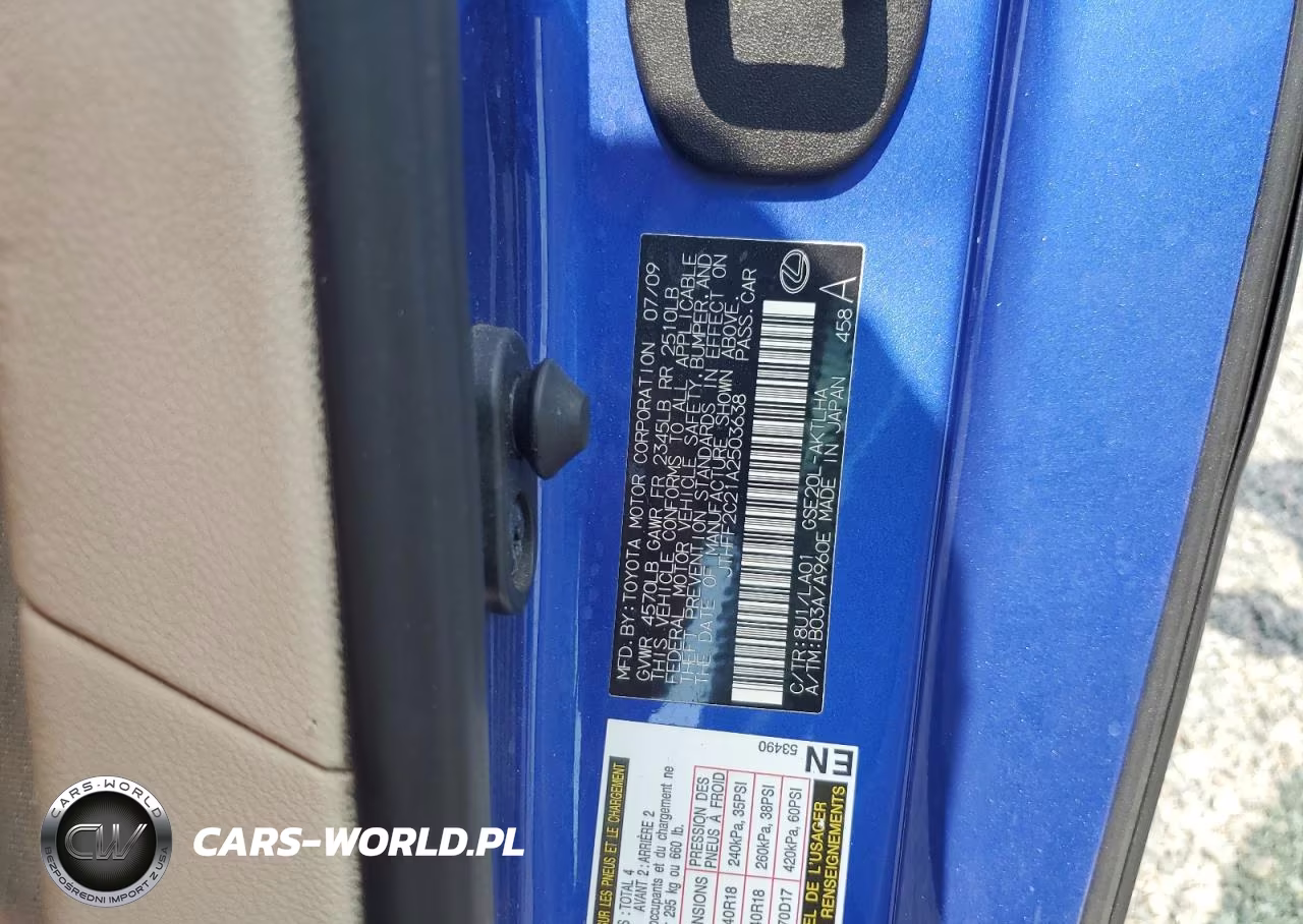 2010 Lexus Is 250 VIN:JTHFF2C21A2503638 - 12
