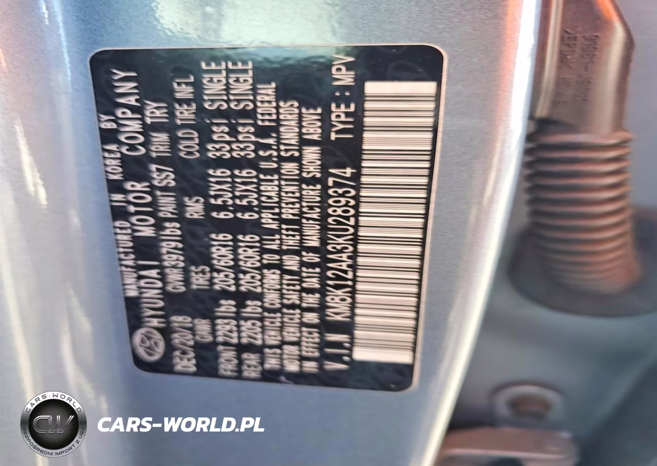 2019 Hyundai Kona Se VIN:KM8K12AA3KU289374 - 14