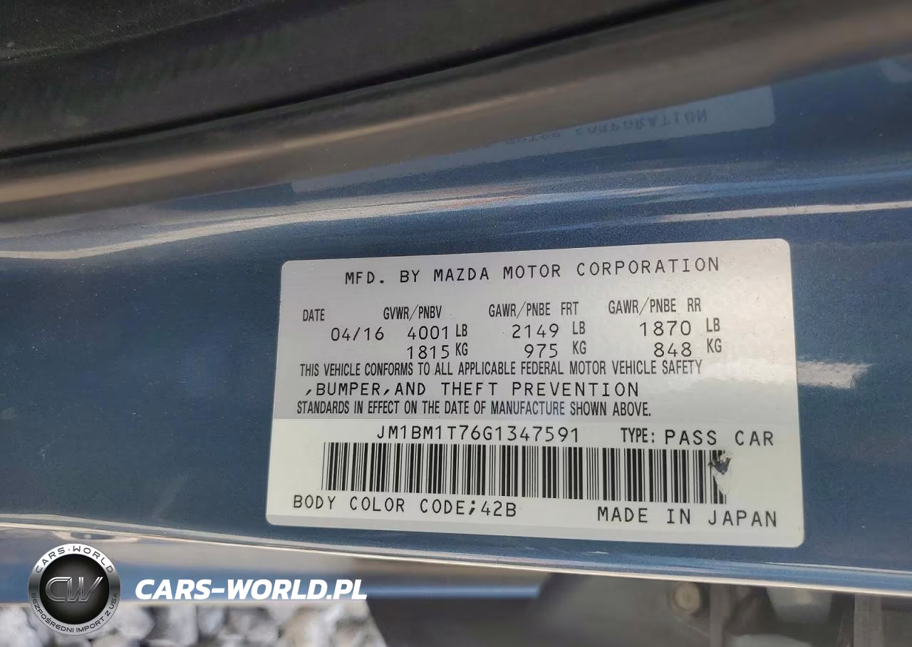 2016 Mazda 3 Sport VIN:JM1BM1T76G1347591 - 12