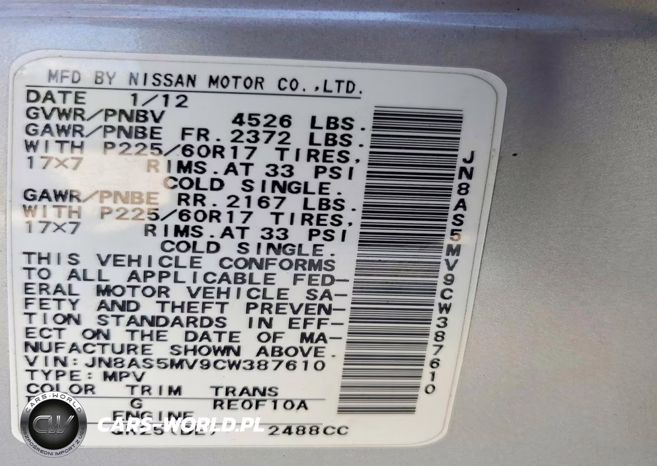 2012 Nissan Rogue S-Sv VIN:JN8AS5MV9CW387610 - 13