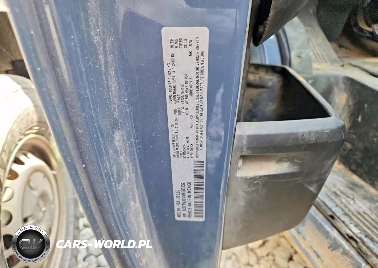 2021 Ram Promaster 3500 3500 High VIN:3C6FRVJG7ME503232 - 12