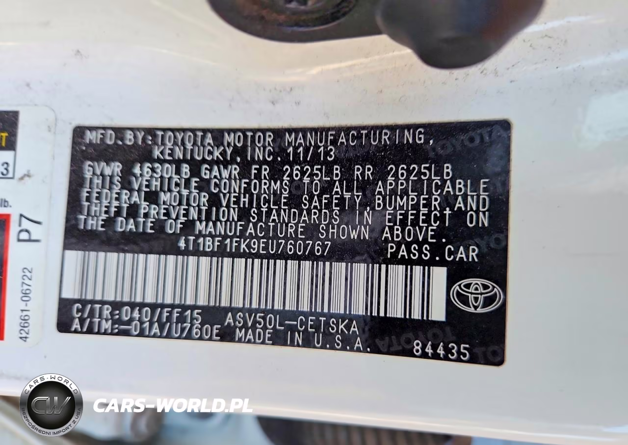 2014 Toyota Camry Se VIN:4T1BF1FK9EU760767 - 13