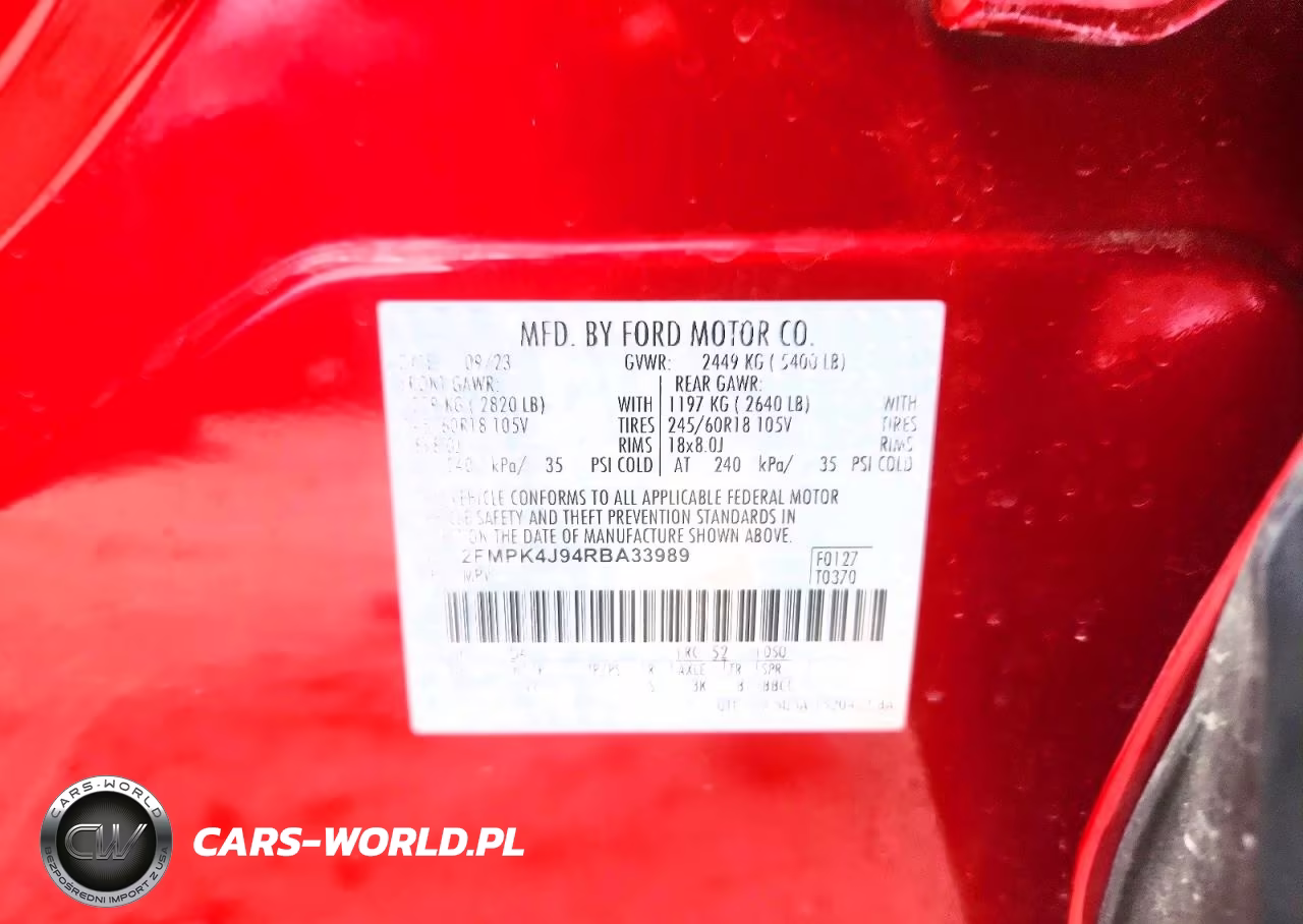 2024 Ford Edge Sel VIN:2FMPK4J94RBA33989 - 12