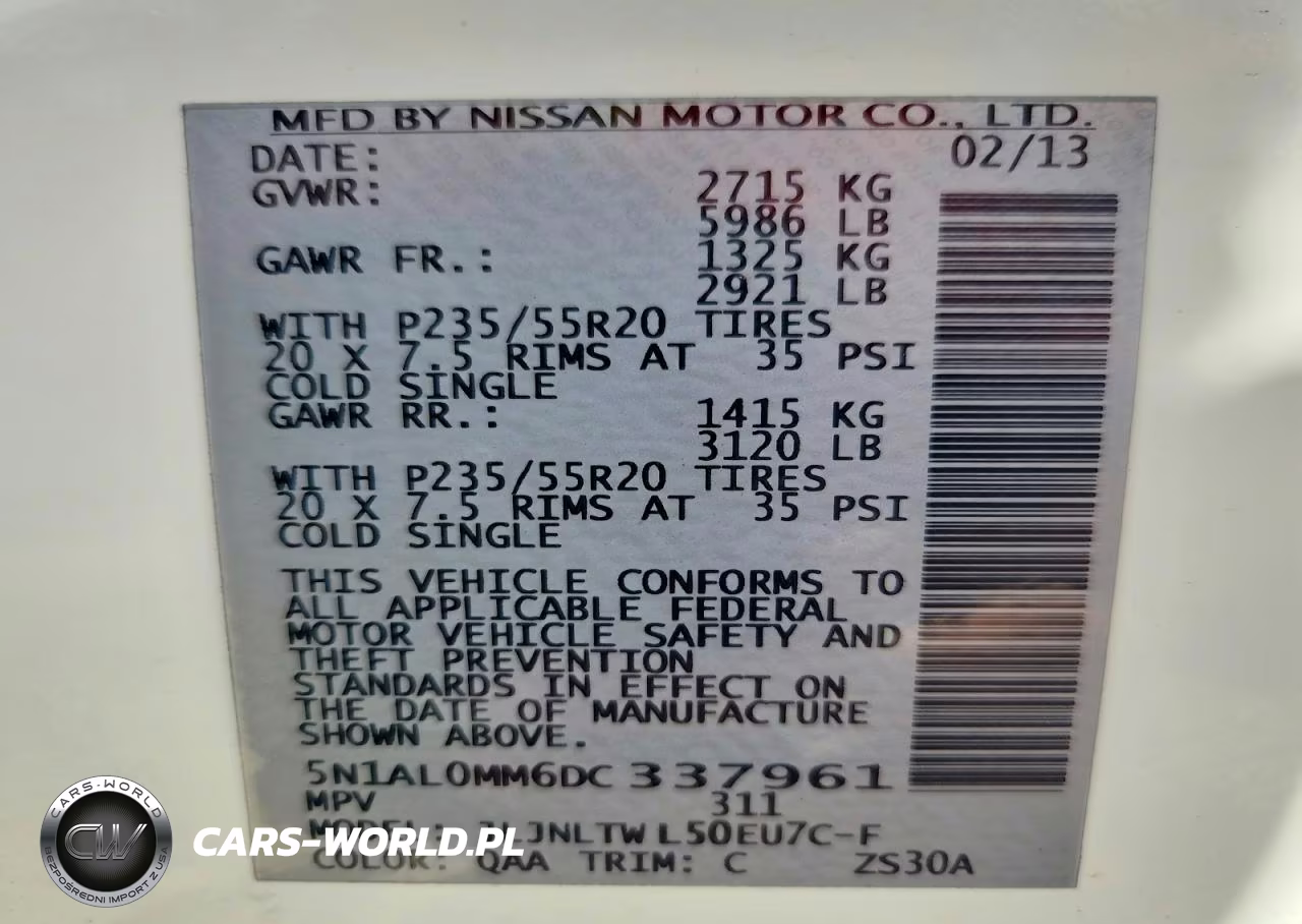 2013 Infiniti Jx35 Base VIN:5N1AL0MM6DC337961 - 13