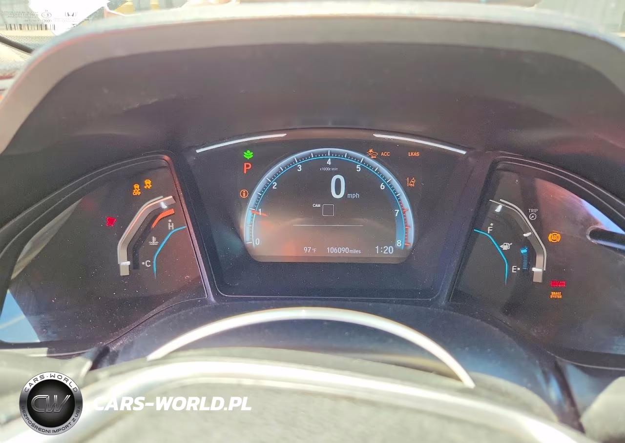 2019 Honda Civic Lx VIN:2HGFC2F62KH530091 - 9