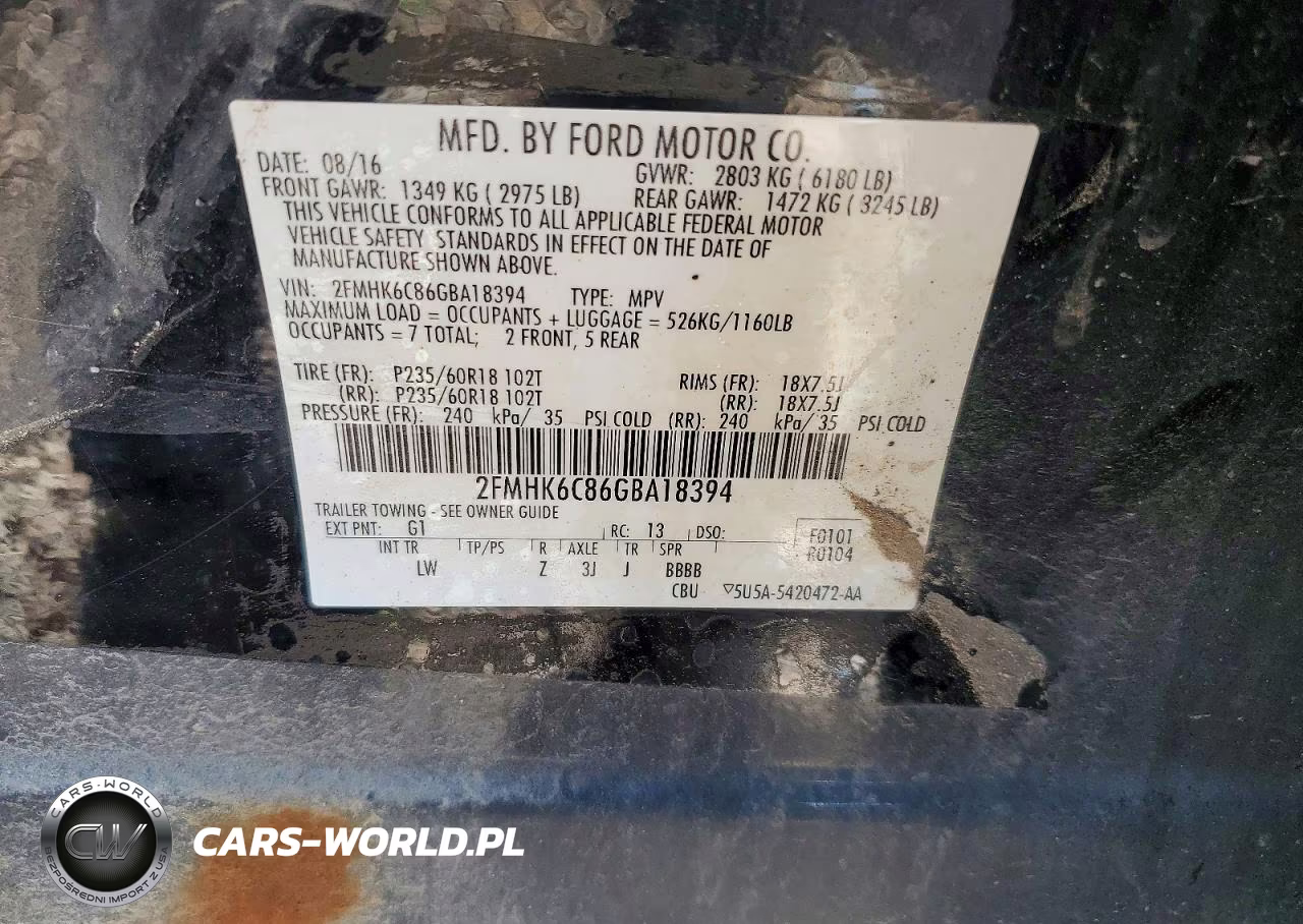 2016 Ford Flex Sel VIN:2FMHK6C86GBA18394 - 13