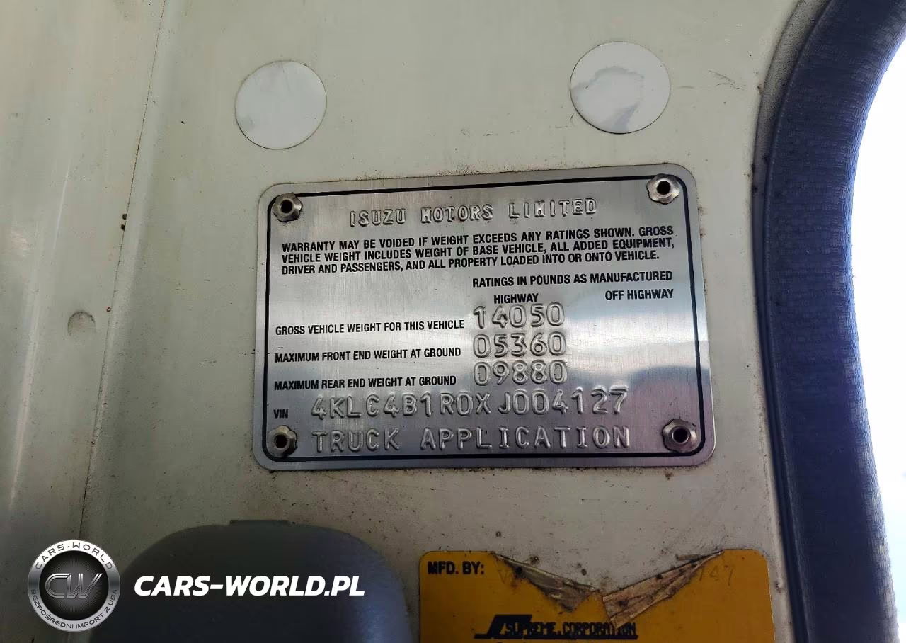 1999 Isuzu Npr VIN:4KLC4B1R0XJ004127 - 12