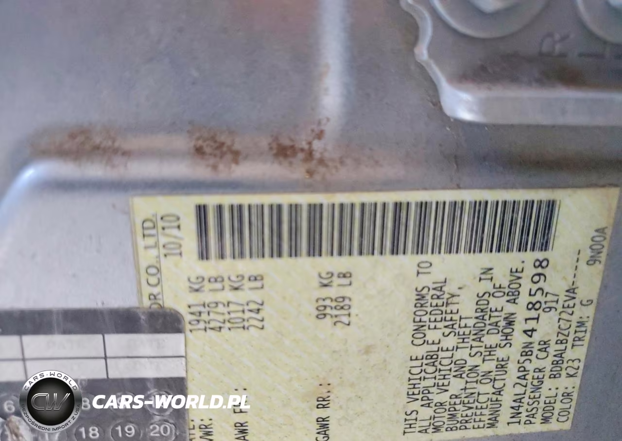 2011 Nissan Altima 2.5 VIN:1N4AL2AP5BN418598 - 12