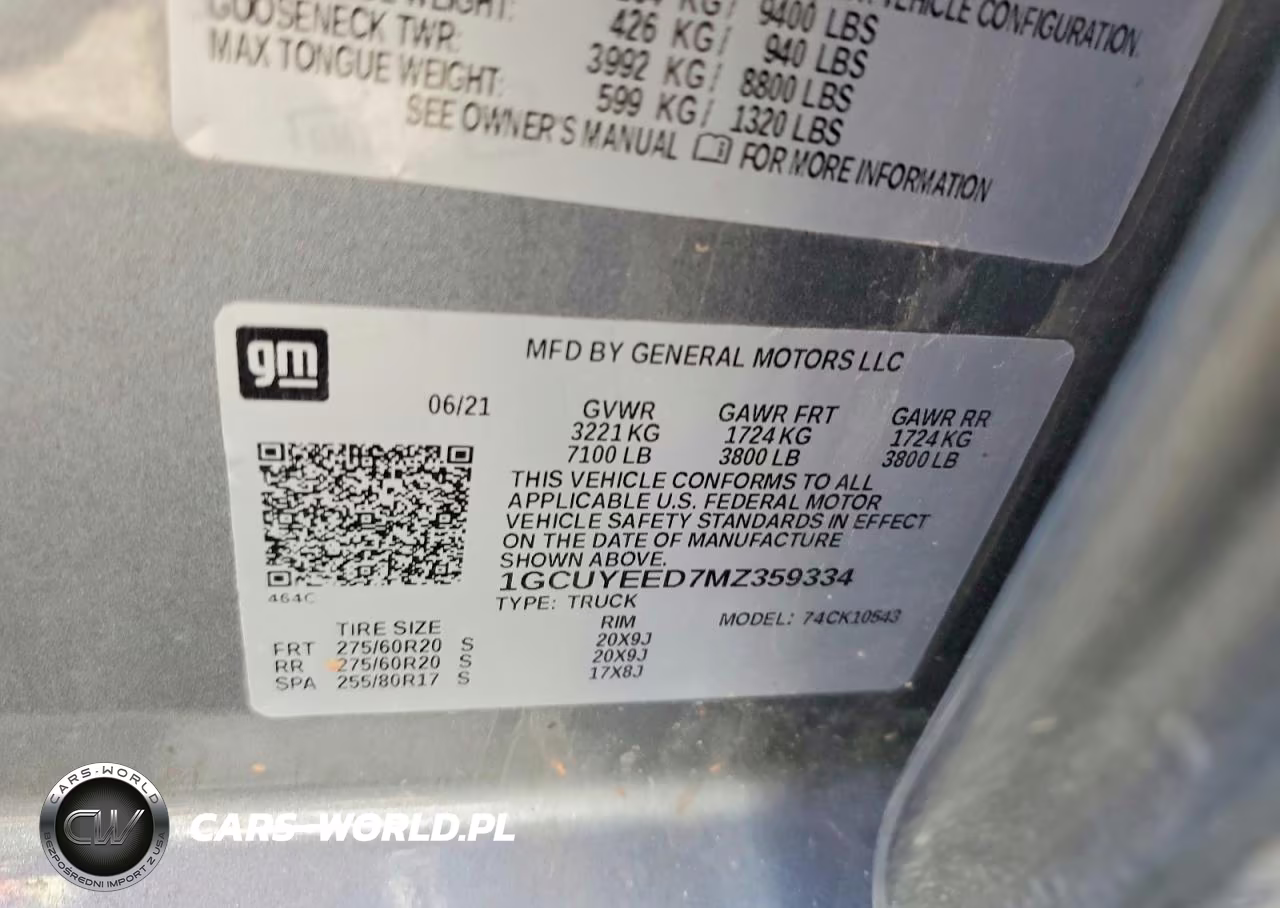 2021 Chevrolet Silverado K1500 Rst VIN:1GCUYEED7MZ359334 - 12