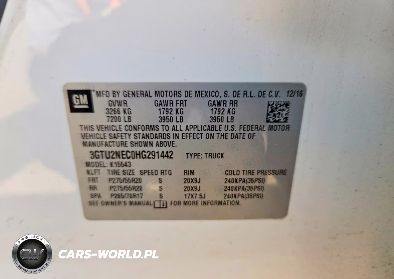 2017 GMC Sierra K1500 Slt VIN:3GTU2NEC0HG291442 - 13