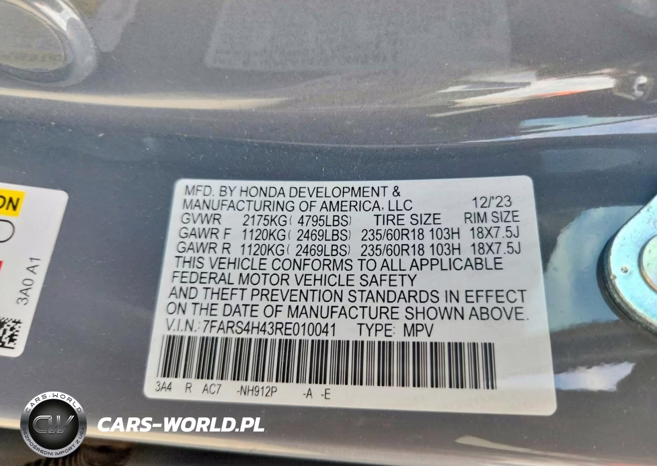 2024 Honda Cr-V Ex VIN:7FARS4H43RE010041 - 13