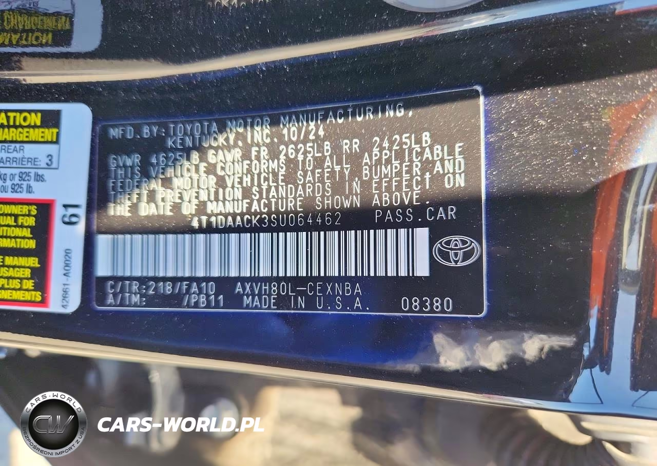 2025 Toyota Camry Le VIN:4T1DAACK3SU064462 - 12
