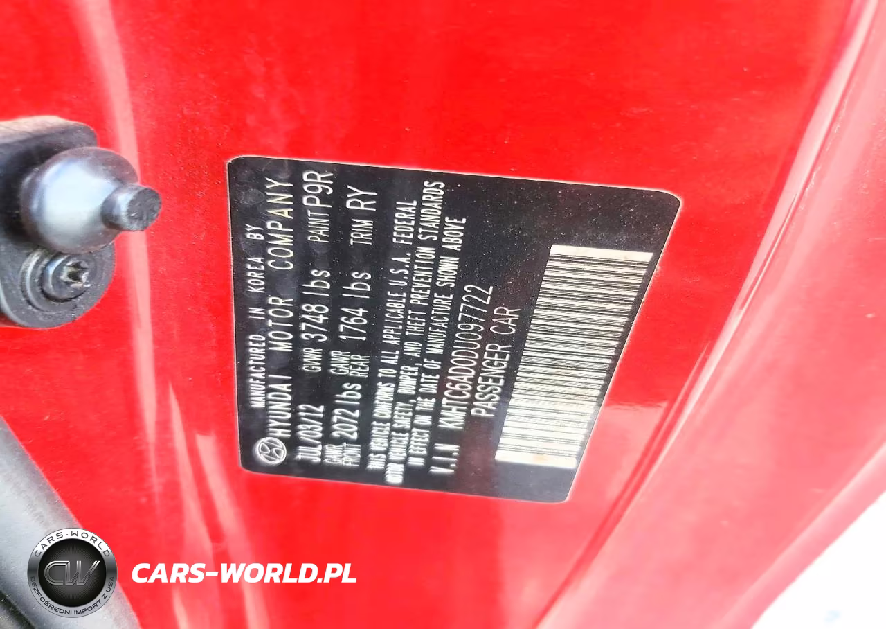 2013 Hyundai Veloster Base VIN:KMHTC6AD0DU097722 - 12