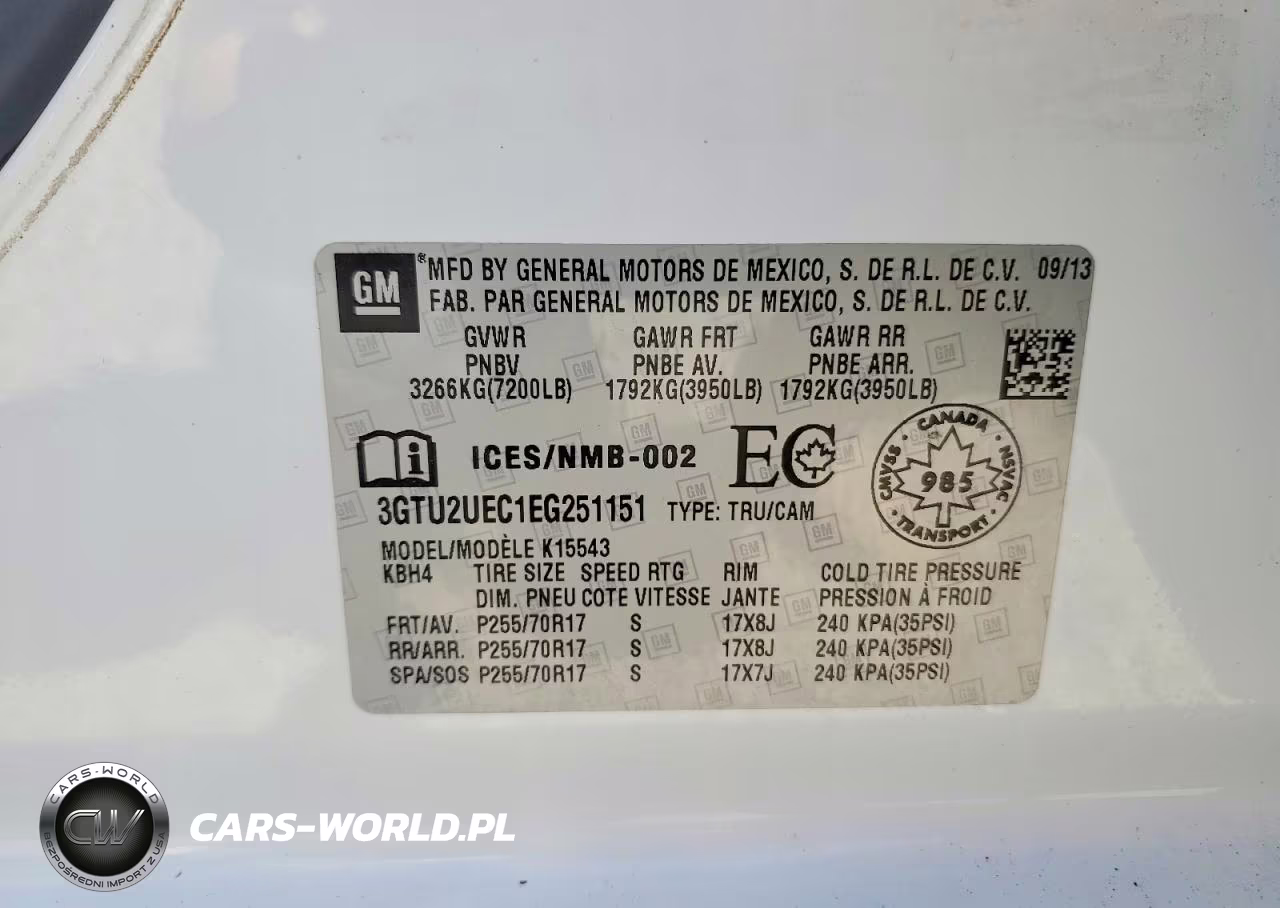 2014 GMC Sierra K1500 Sle VIN:3GTU2UEC1EG251151 - 12