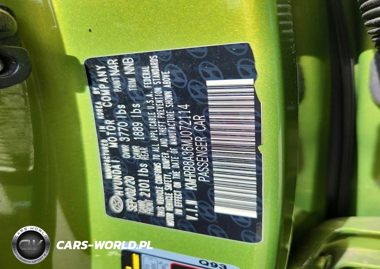 2021 Hyundai Venue Se VIN:KMHRB8A36MU072114 - 12