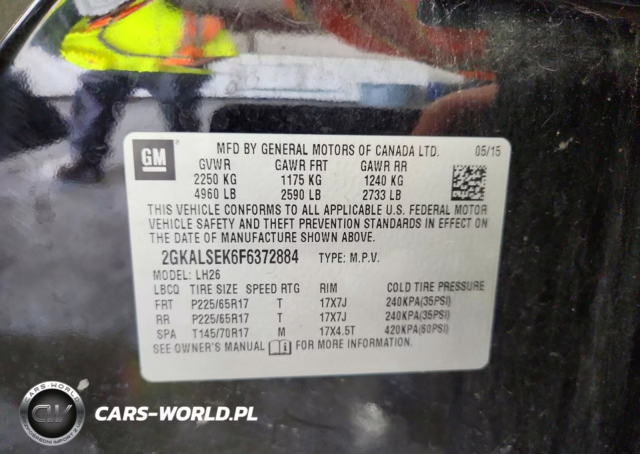 2015 GMC Terrain Slt VIN:2GKALSEK6F6372884 - 12