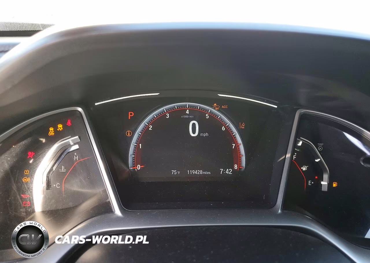 2019 Honda Civic Sport VIN:2HGFC2F80KH598357 - 9