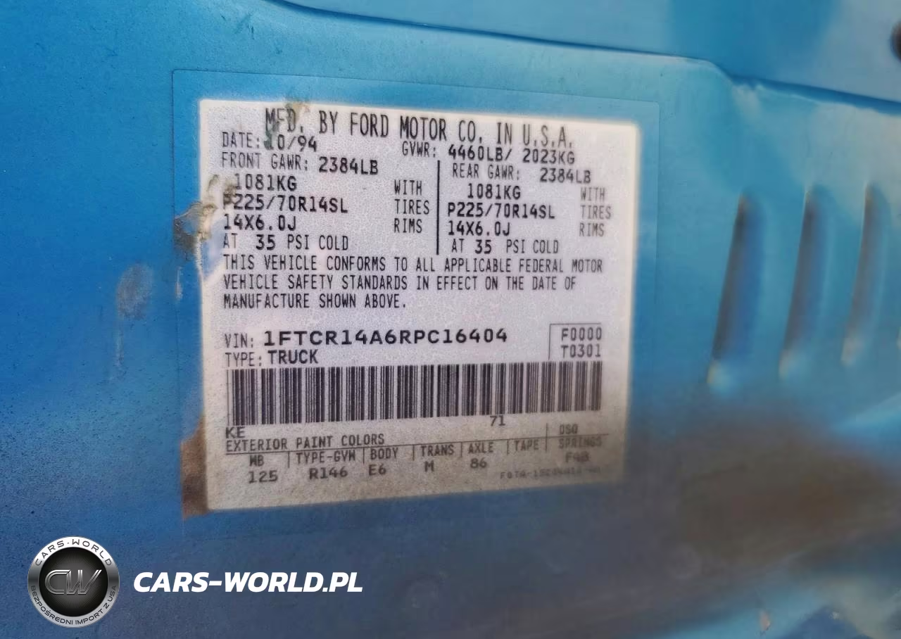 1994 Ford Ranger Super Cab VIN:1FTCR14A6RPC16404 - 12