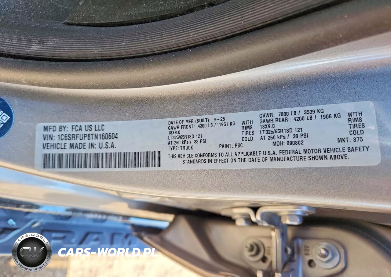 2026 Ram 1500 Rho VIN:1C6SRFUP8TN160604 - 12