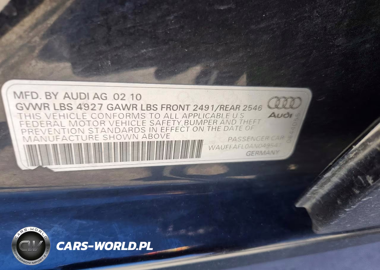 2010 Audi A4 Premium Plus VIN:WAUFFAFL0AN049541 - 12