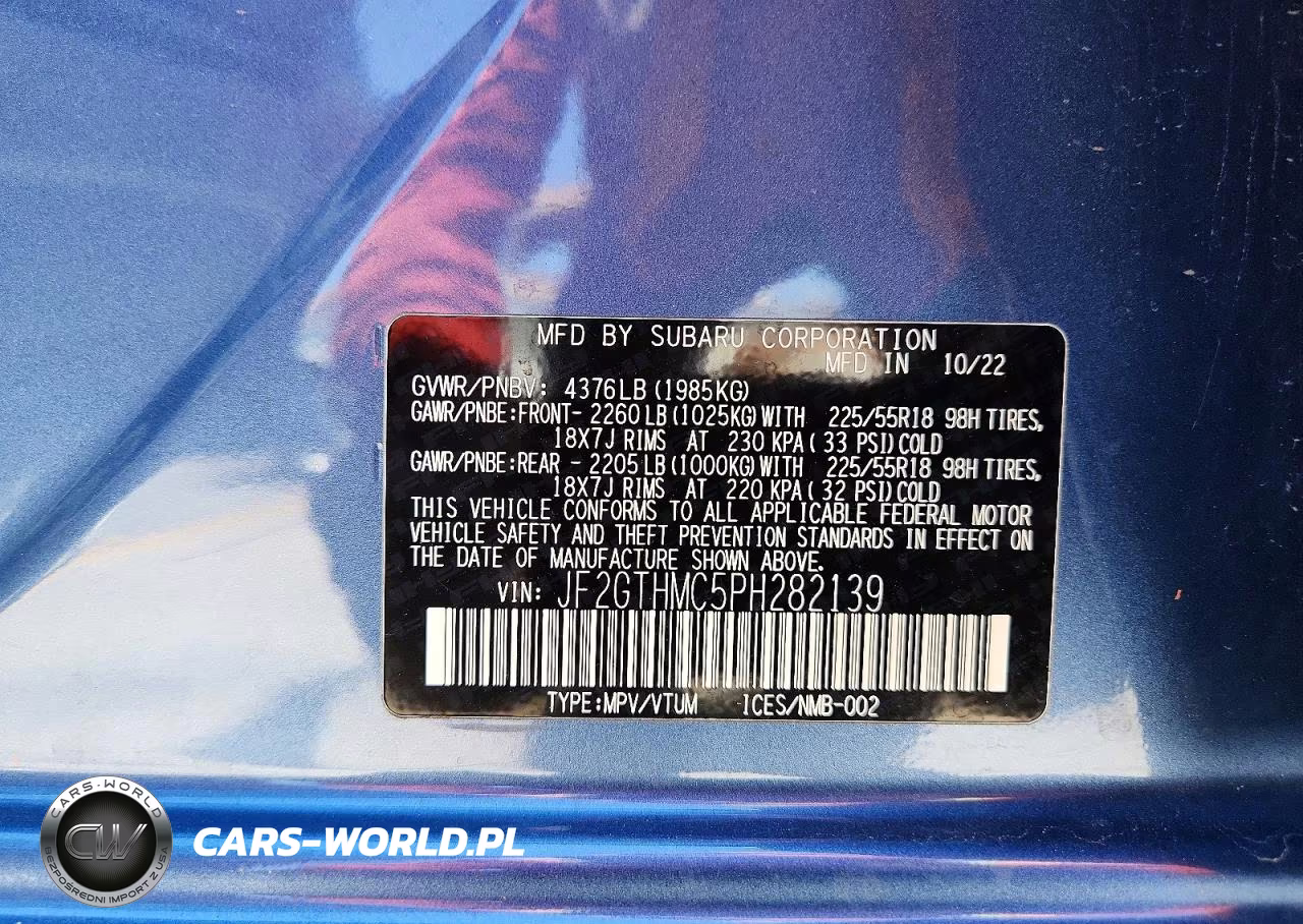 2023 Subaru Crosstrek Limited VIN:JF2GTHMC5PH282139 - 13