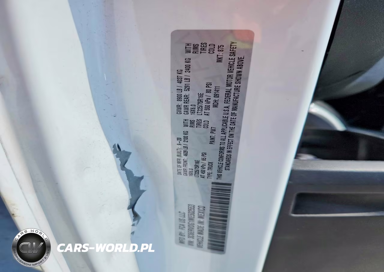 2021 Ram Promaster 2500 Delivery Van VIN:3C6ERVDG1ME502553 - 13