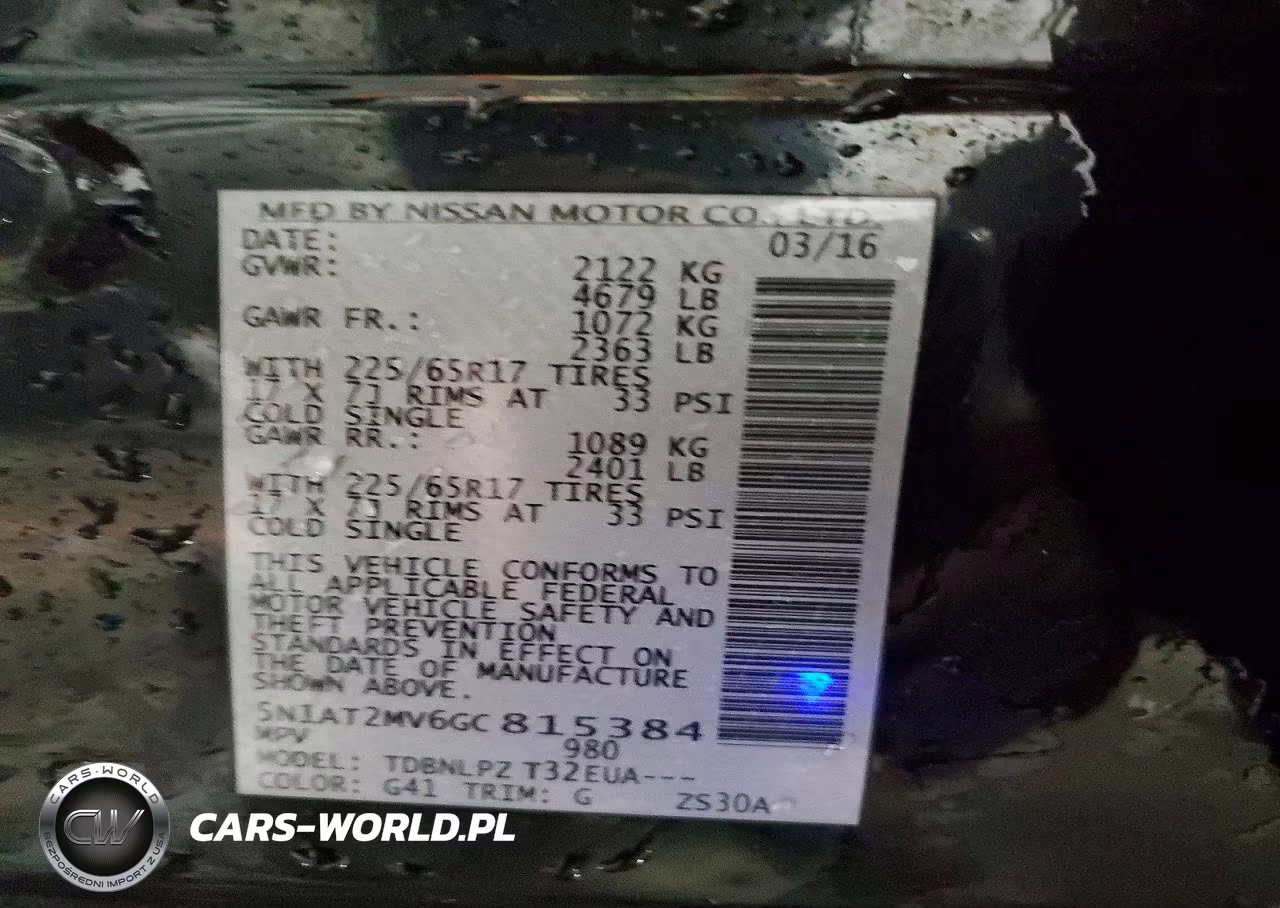 2016 Nissan Rogue S VIN:5N1AT2MV6GC815384 - 13