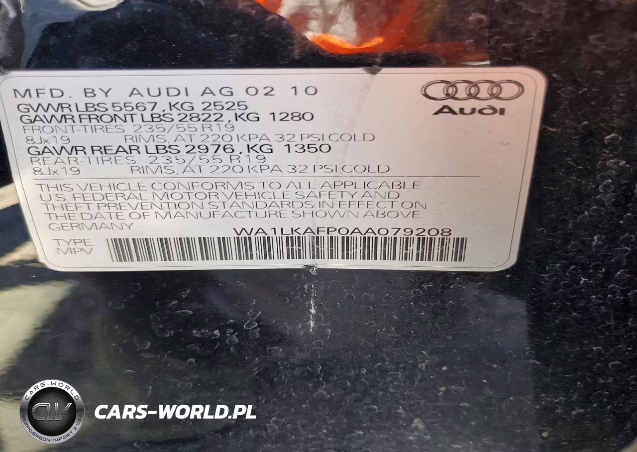 2010 Audi Q5 Premium Plus VIN:WA1LKAFP0AA079208 - 13