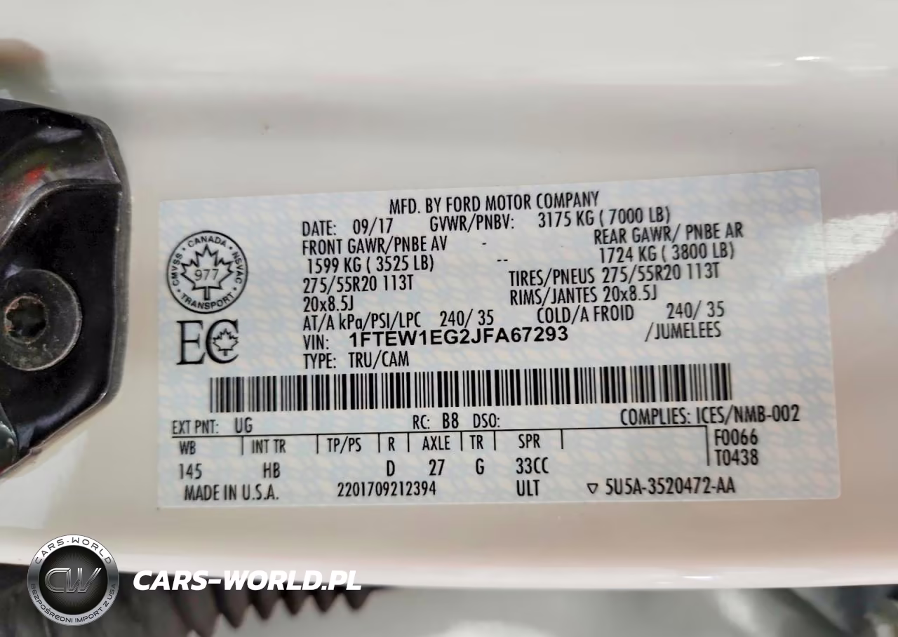 2018 Ford F150 Supercrew VIN:1FTEW1EG2JFA67293 - 12