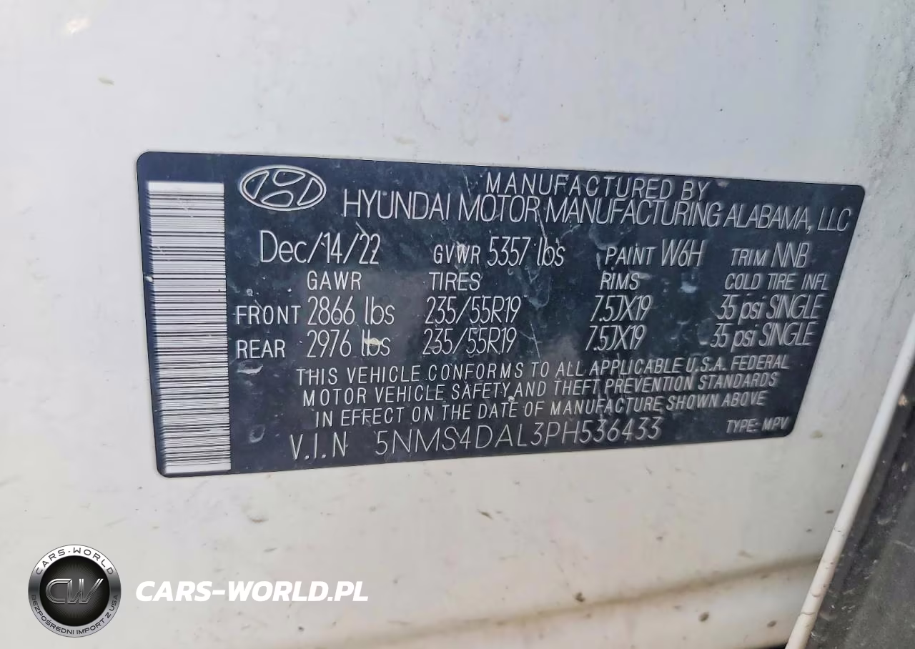 2023 Hyundai Santa Fe Limited VIN:5NMS4DAL3PH536433 - 13