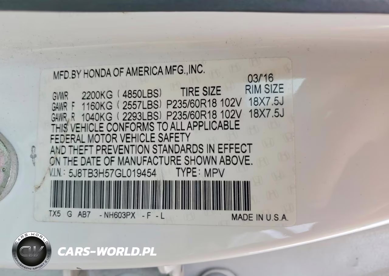 2016 Acura Rdx Technology VIN:5J8TB3H57GL019454 - 13