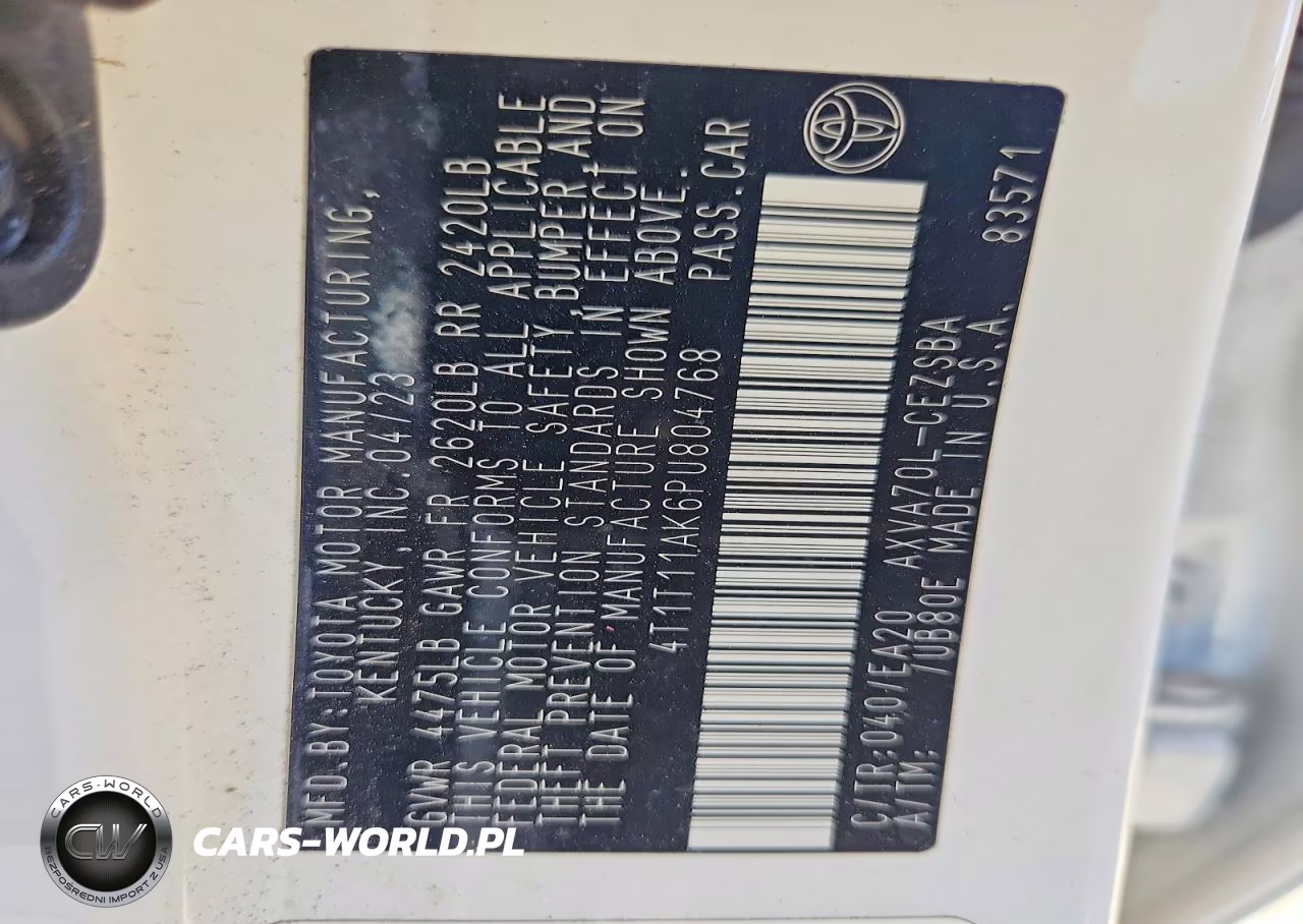 2023 Toyota Camry Se VIN:4T1T11AK6PU804768 - 13